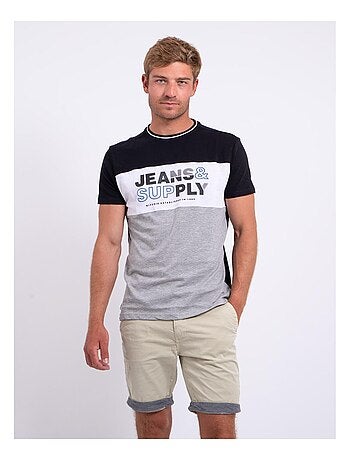 T-shirt manches courtes col rond pur coton NABELO