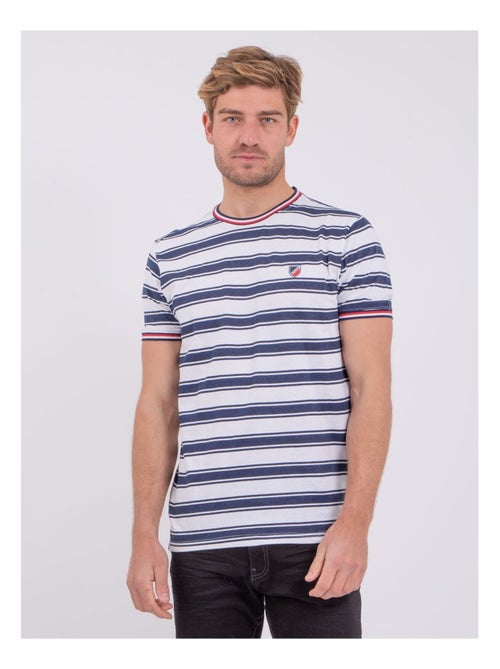 T-shirt manches courtes col rond pur coton NABENOR - Kiabi