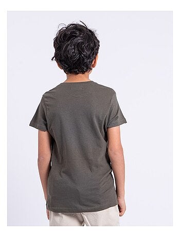 T-shirt manches courtes col rond pur coton NABOJAN garçon