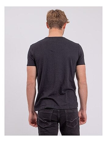 T-shirt manches courtes col rond pur coton NABOJAN