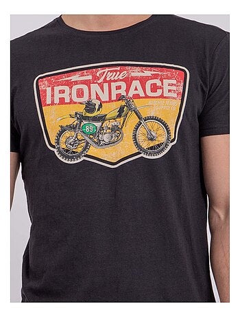 T-shirt manches courtes col rond pur coton NABOJAN