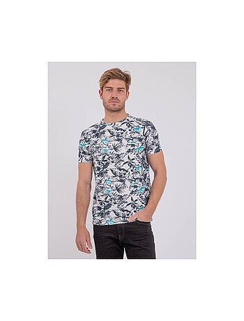 T-shirt manches courtes col rond pur coton NAKIWI