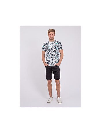 T-shirt manches courtes col rond pur coton NAKIWI