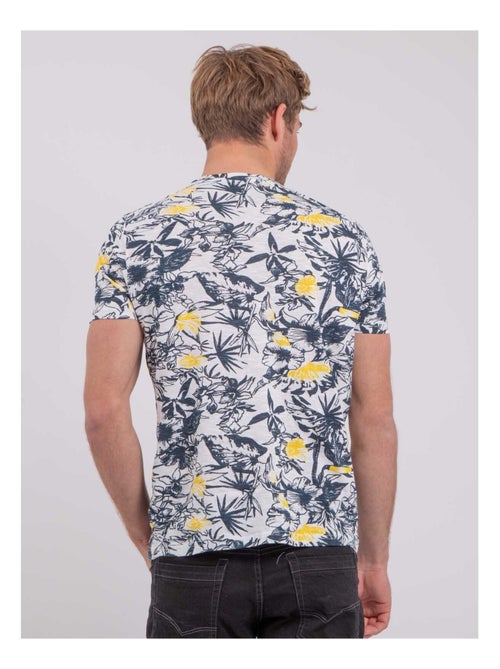 T-shirt manches courtes col rond pur coton NAKIWI - Kiabi