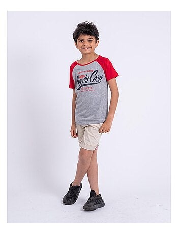T-shirt manches courtes col rond pur coton NECHIN garçon