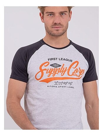 T-shirt manches courtes col rond pur coton NECHIN