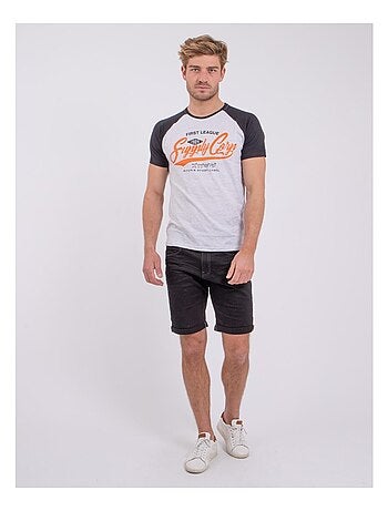 T-shirt manches courtes col rond pur coton NECHIN