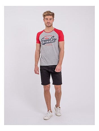 T-shirt manches courtes col rond pur coton NECHIN