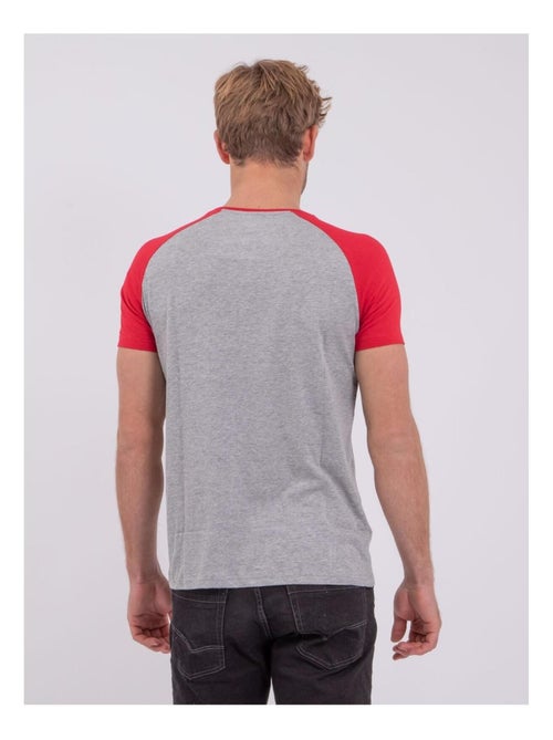 T-shirt manches courtes col rond pur coton NECHIN - Kiabi