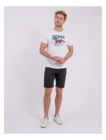T-shirt manches courtes col rond pur coton NEDER