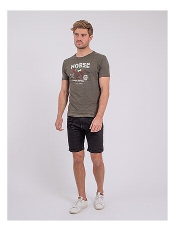 T-shirt manches courtes col rond pur coton NEDER
