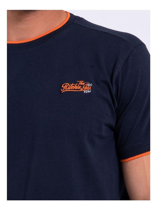 T-shirt manches courtes col rond pur coton NENABAR - Kiabi