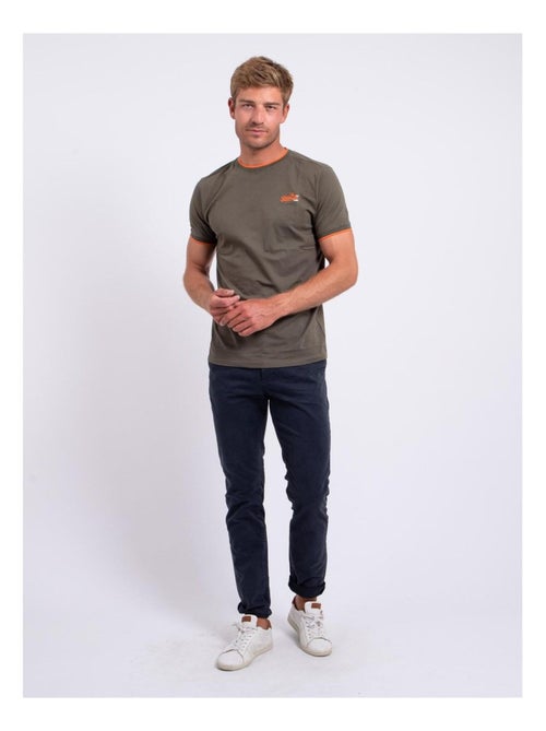 T-shirt manches courtes col rond pur coton NENABAR - Kiabi