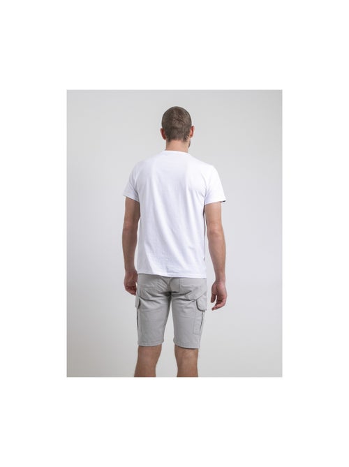 T-shirt manches courtes col rond pur coton NEROTEN - Kiabi