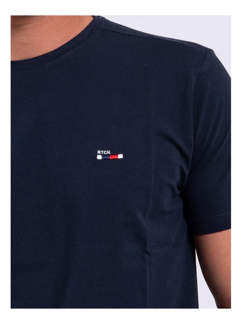 T-shirt manches courtes col rond pur coton NEROTEN - Kiabi