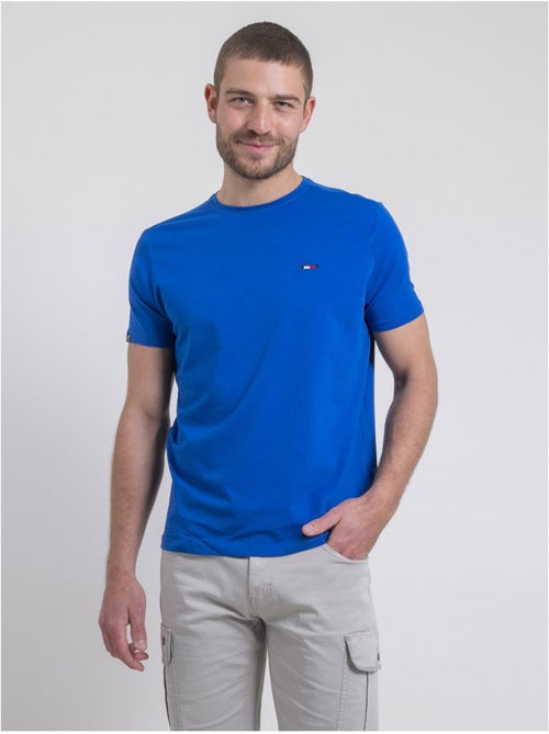 T-shirt manches courtes col rond pur coton NEROTEN - Kiabi