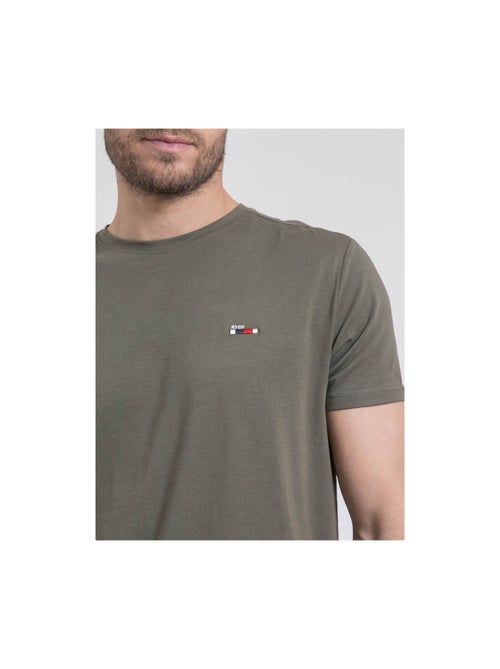 T-shirt manches courtes col rond pur coton NEROTEN - Kiabi