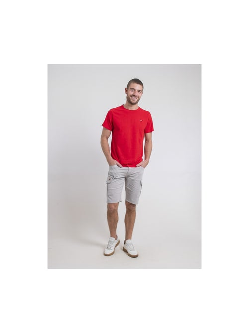 T-shirt manches courtes col rond pur coton NEROTEN - Kiabi