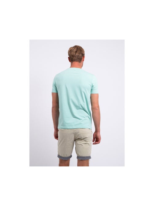 T-shirt manches courtes col rond pur coton NEROTEN - Kiabi