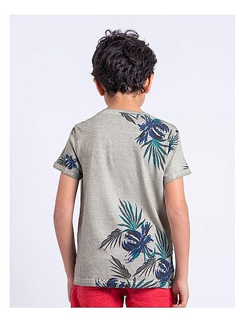 T-shirt manches courtes col rond pur coton NERWIK garçon