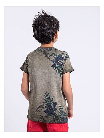 T-shirt manches courtes col rond pur coton NERWIK garçon