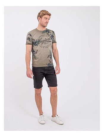T-shirt manches courtes col rond pur coton NERWIK