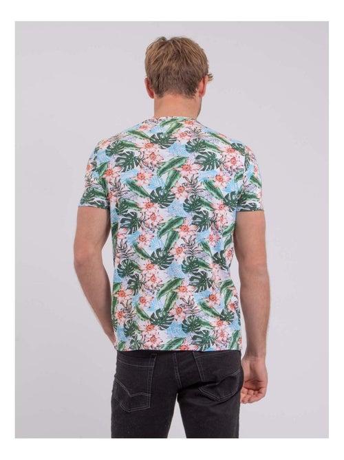 T-shirt manches courtes col rond pur coton NIBOLTA - Kiabi