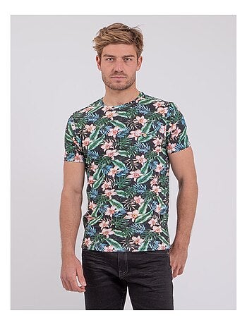 T-shirt manches courtes col rond pur coton NIBOLTA