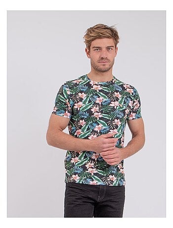 T-shirt manches courtes col rond pur coton NIBOLTA