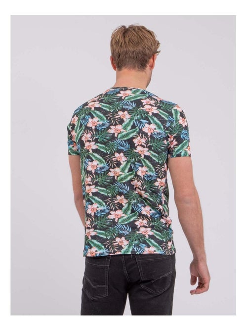 T-shirt manches courtes col rond pur coton NIBOLTA - Kiabi