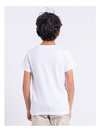 T-shirt manches courtes col rond pur coton NIPETER garçon