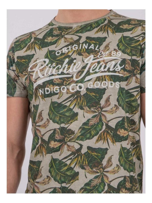 T-shirt manches courtes col rond pur coton NIRAMAX - Kiabi