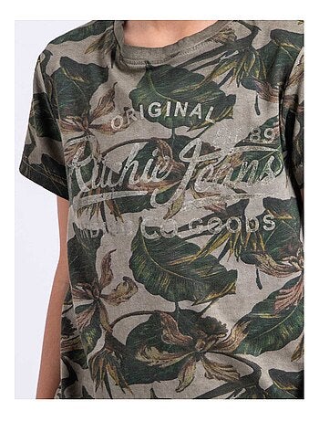 T-shirt manches courtes col rond pur coton NIRAMAX garçon