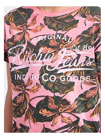 T-shirt manches courtes col rond pur coton NIRAMAX garçon