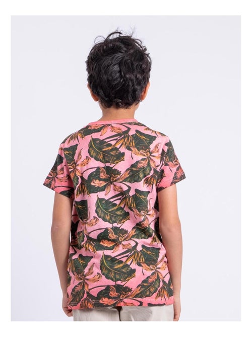 T-shirt manches courtes col rond pur coton NIRAMAX garçon - Kiabi