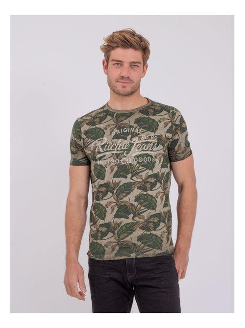 T-shirt manches courtes col rond pur coton NIRAMAX - Kiabi