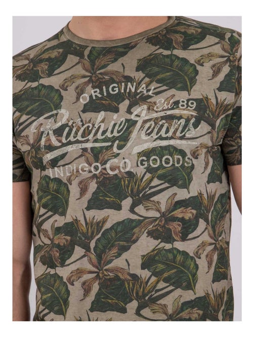 T-shirt manches courtes col rond pur coton NIRAMAX - Kiabi