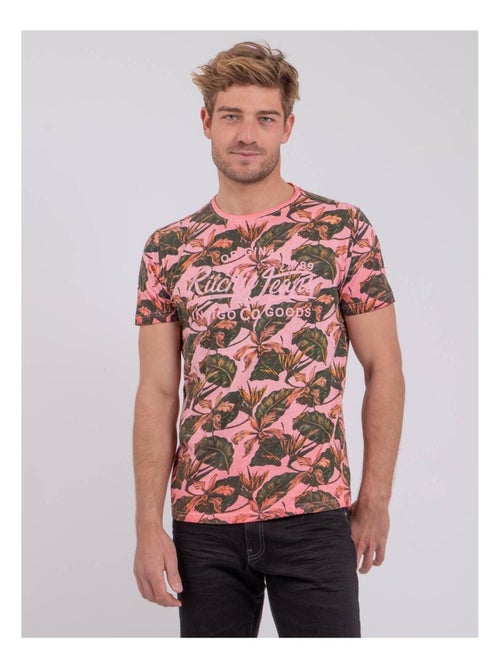 T-shirt manches courtes col rond pur coton NIRAMAX - Kiabi