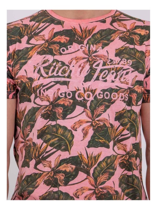 T-shirt manches courtes col rond pur coton NIRAMAX - Kiabi