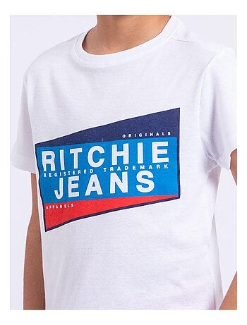 T-shirt manches courtes col rond pur coton NOBLAKE garçon