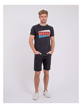 T-shirt manches courtes col rond pur coton NOBLAKE