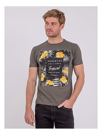 T-shirt manches courtes col rond pur coton noctavio