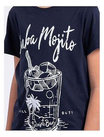 T-shirt manches courtes col rond pur coton NOGAN garçon