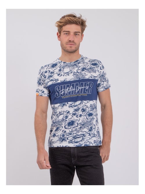 T-shirt manches courtes col rond pur coton NOLIBA - Kiabi