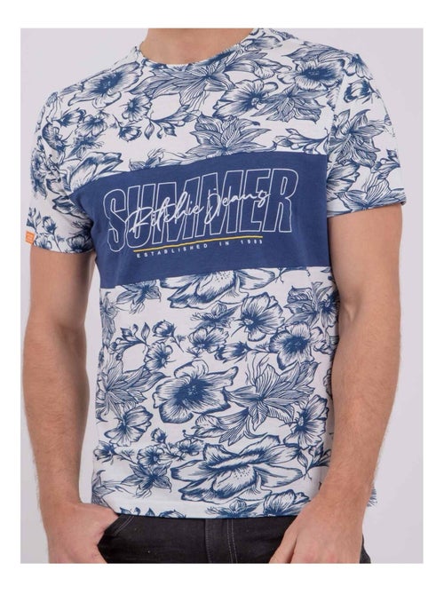 T-shirt manches courtes col rond pur coton NOLIBA - Kiabi