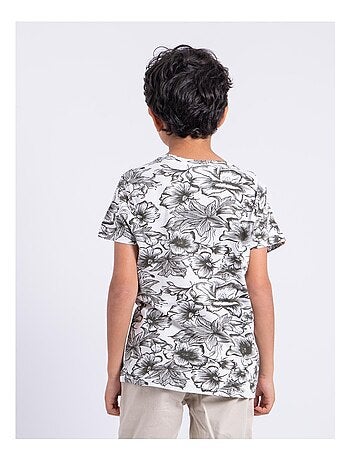T-shirt manches courtes col rond pur coton NOLIBA garçon