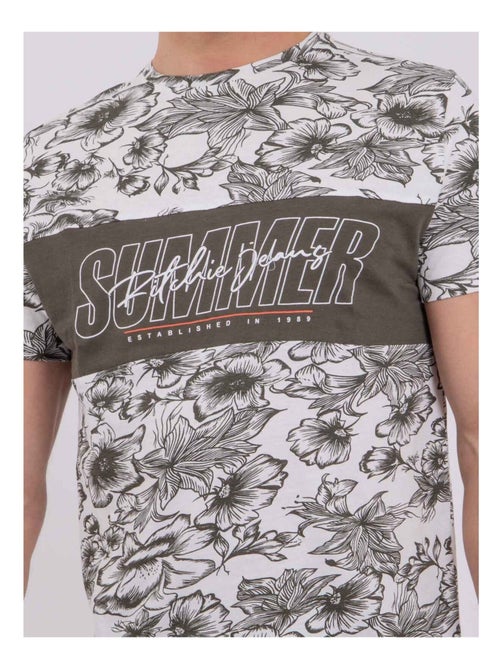 T-shirt manches courtes col rond pur coton NOLIBA - Kiabi