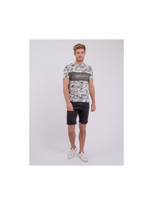 T-shirt manches courtes col rond pur coton NOLIBA - Kiabi