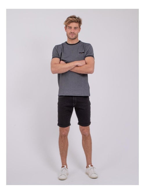 T-shirt manches courtes col rond pur coton NOMIKO - Kiabi