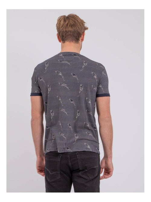 T-shirt manches courtes col rond pur coton NOMITAX - Kiabi